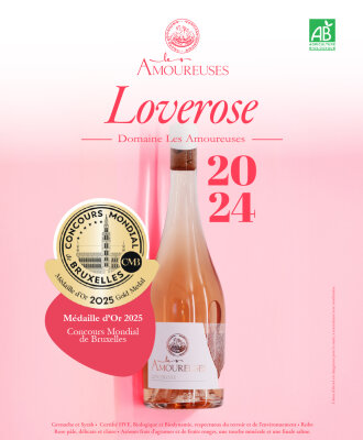 Médaille or Loverose
