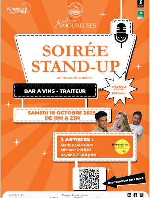Soirée Stand-Up 18 octobre – SUR RESERVATION