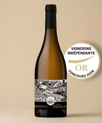 Promenade Blanc 2024 Médaille d'Or Concours Vignerons Indépendants 2026 Domaine Les Amoureuses