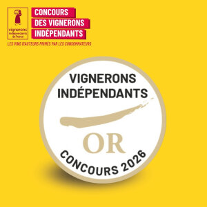 Bouteille de Promenade Blanc 2024 du Domaine Les Amoureuses avec Médaille d'Or du Concours des Vignerons Indépendants 2026